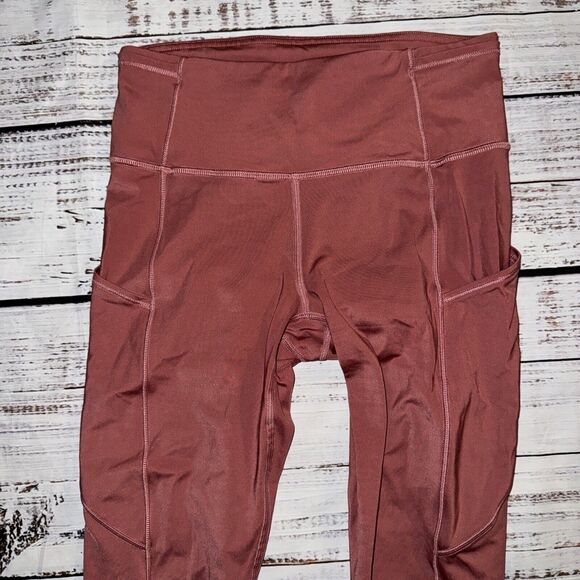 Lululemon Fast Free High Rise Tights 25" *Cool Cherry Tint Nulux Size 6 - Picture 2 of 7